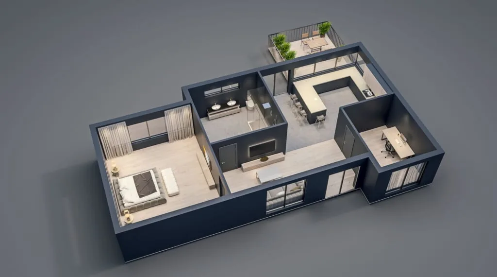 Illustration from "3D Virtual Tours vs Traditional Photography for Florida Listings"